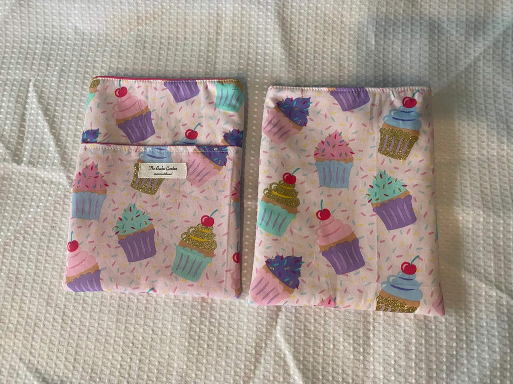 Pink Cupcake Kindle/Book Sleeve - Small