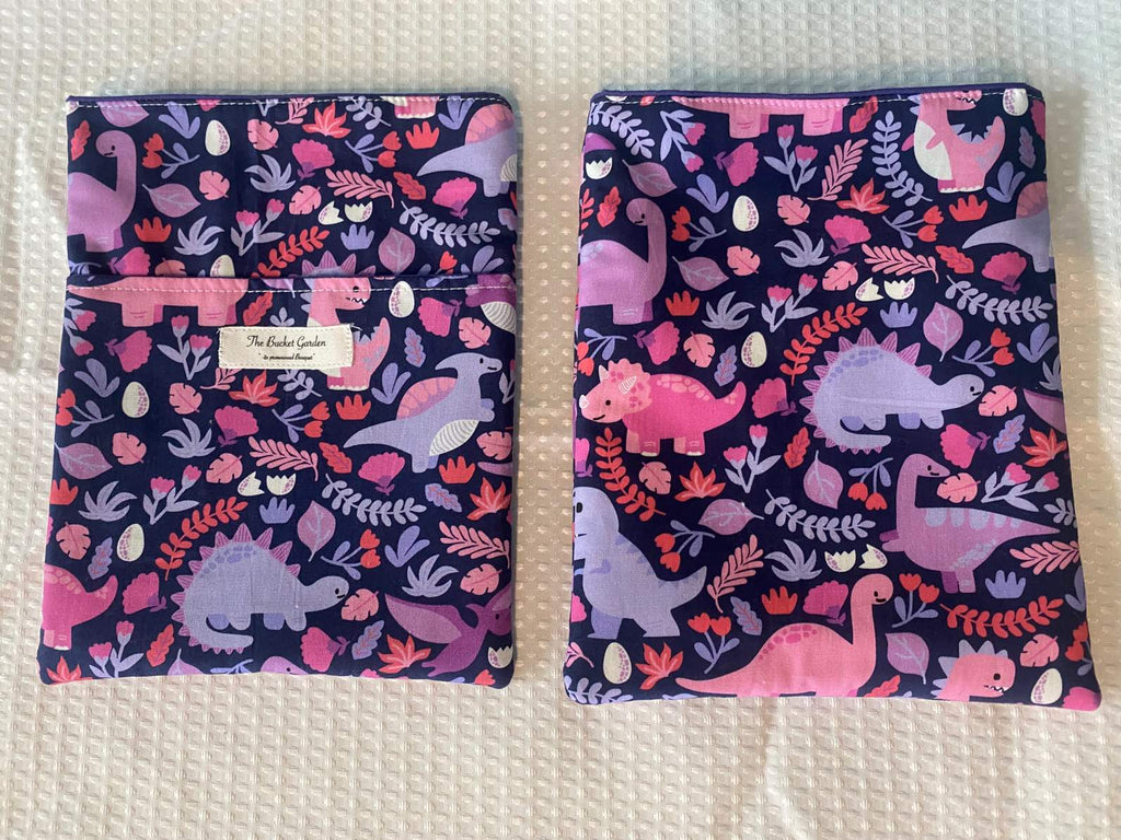 Purple Dinosaur Kindle/Book Sleeve - Small