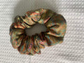 Hair Scrunchie - Thin to Normal Hair - Sage Green Paisley