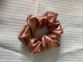 Hair Scrunchie - Thin to Normal Hair - Copper Satin