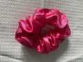Hair Scrunchie - Normal to Thick Hair  - Dark Pink Satin