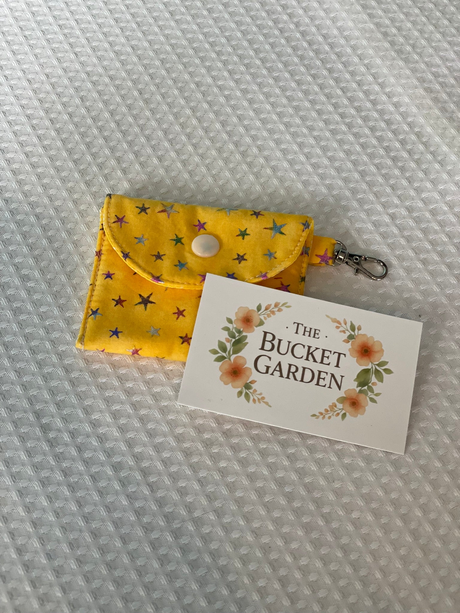 Ear Bud Case - Yellow Star - Small