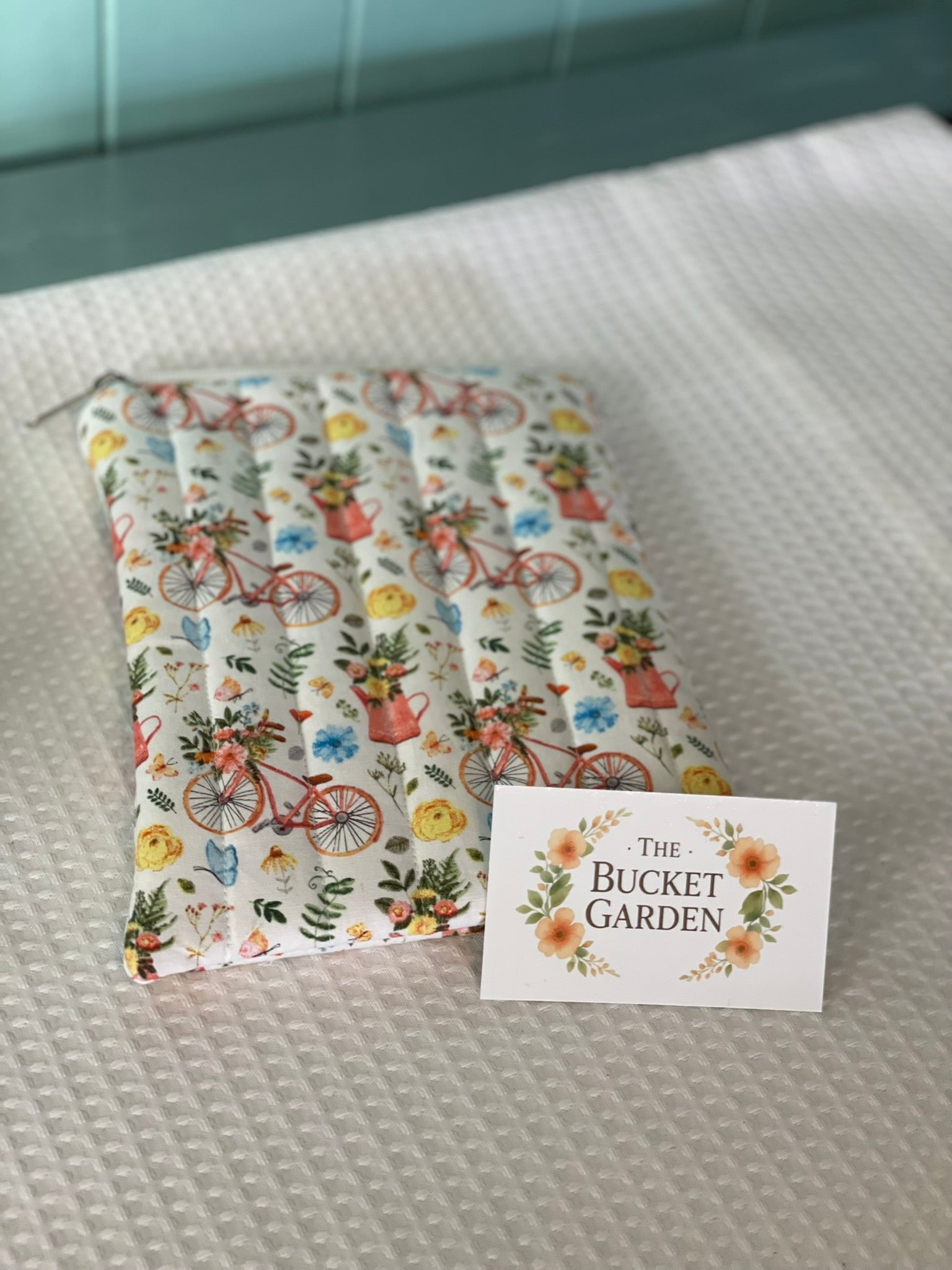 Kindle/Book Zippered Pouch - Vintage Bicycles - Small