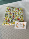 Kindle/Book Zippered Pouch - Butterflies and Pansies - Small