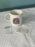 Coffee Cup - Whimsical Thinking Girl with Wild Hair