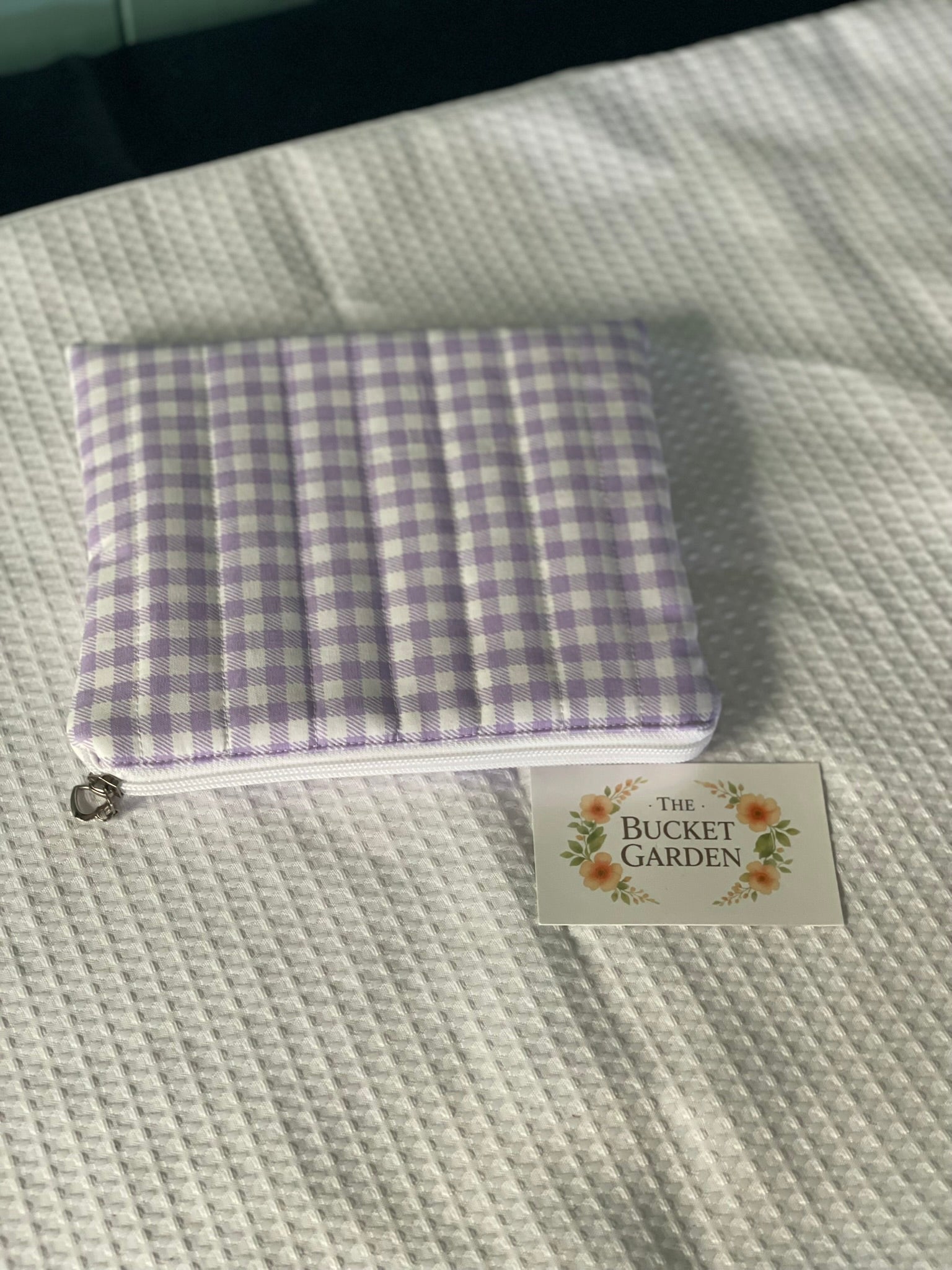 Everyday Pouch - Purple Gingham - Small
