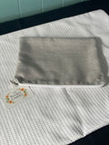 Everyday Pouch - Grey Tweed With Mushrooms - Medium