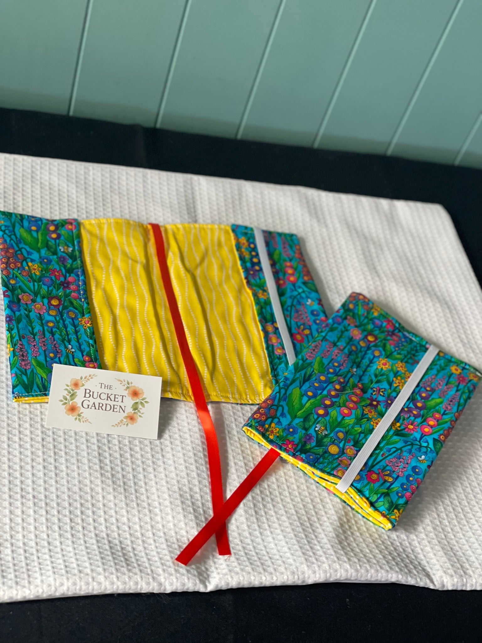 Book Cover - Plunket Book Cover - Blue with Colourful Flowers