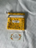 Keychain Coin Purse - Yellow Stars