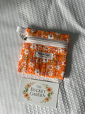 Keychain Coin Purse - Orange Daisy
