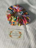 Hair Scrunchie XL- Thin to Normal Hair - Daisy Floral