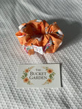 Hair Scrunchie XL - Normal to Thick Hair  - Orange Llama