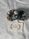 Hair Scrunchie XL - Normal to Thick Hair - Green and Brown Flannel