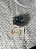 Hair Scrunchie - Regular - Green and Brown Plaid Flannel