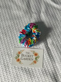 Hair Scrunchie - Regular - Rainbow Square