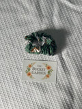 Hair Scrunchie - Small - Green Cats and Dogs