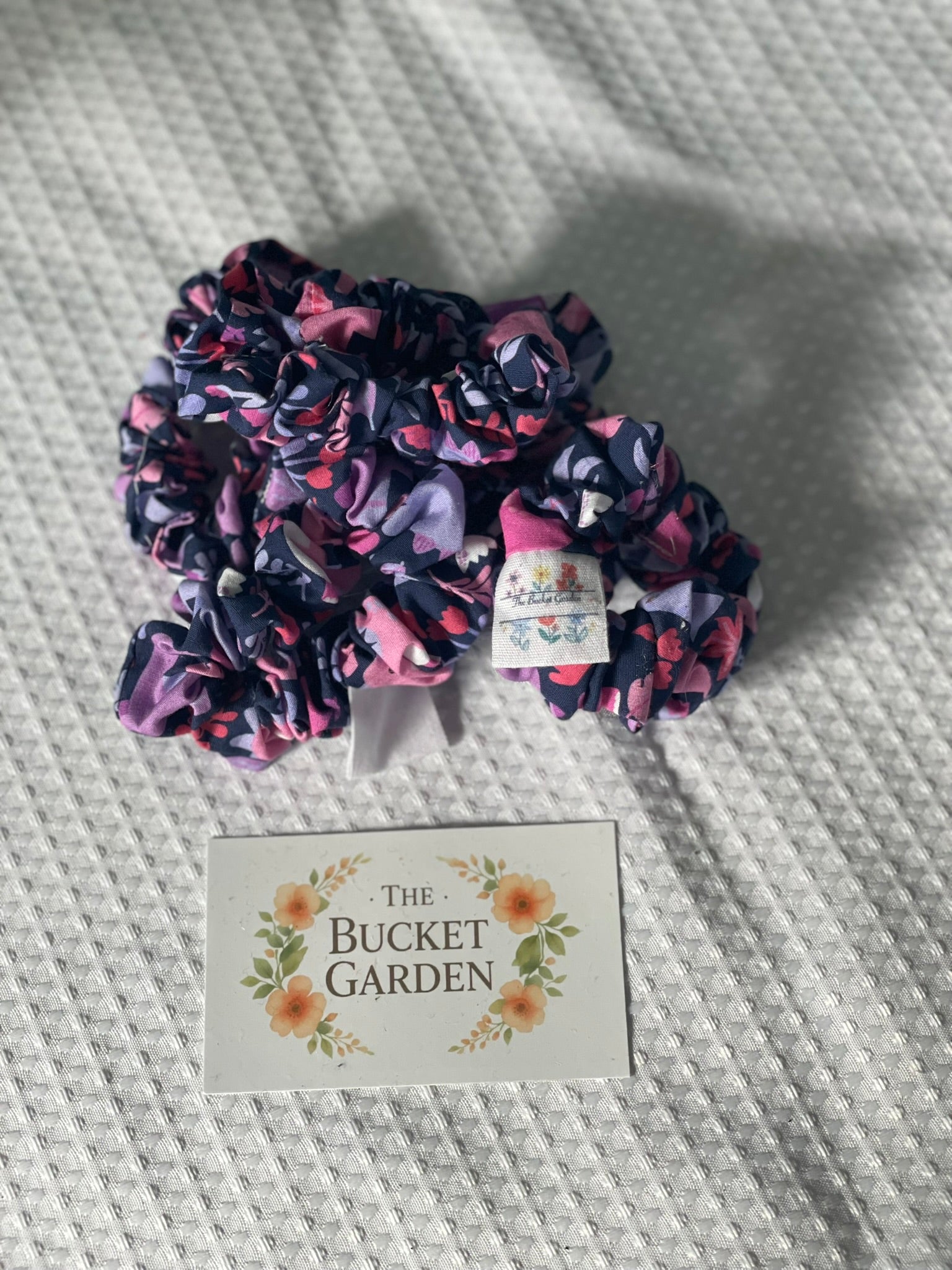 Hair Scrunchie - Small - Purple Dinosaurs