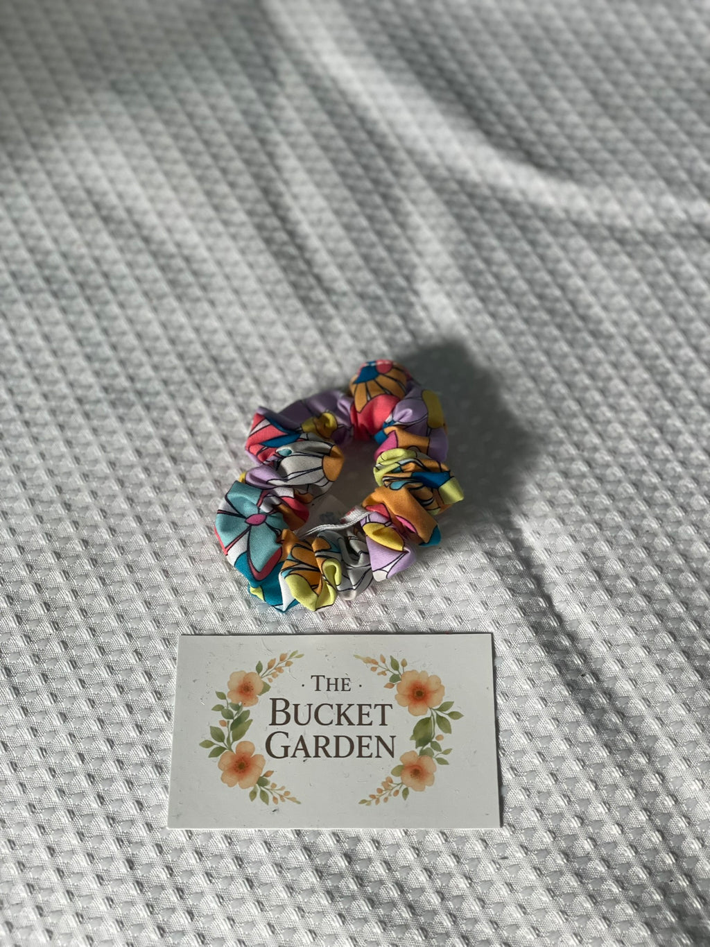 Hair Scrunchie - Regular - Daisy Floral