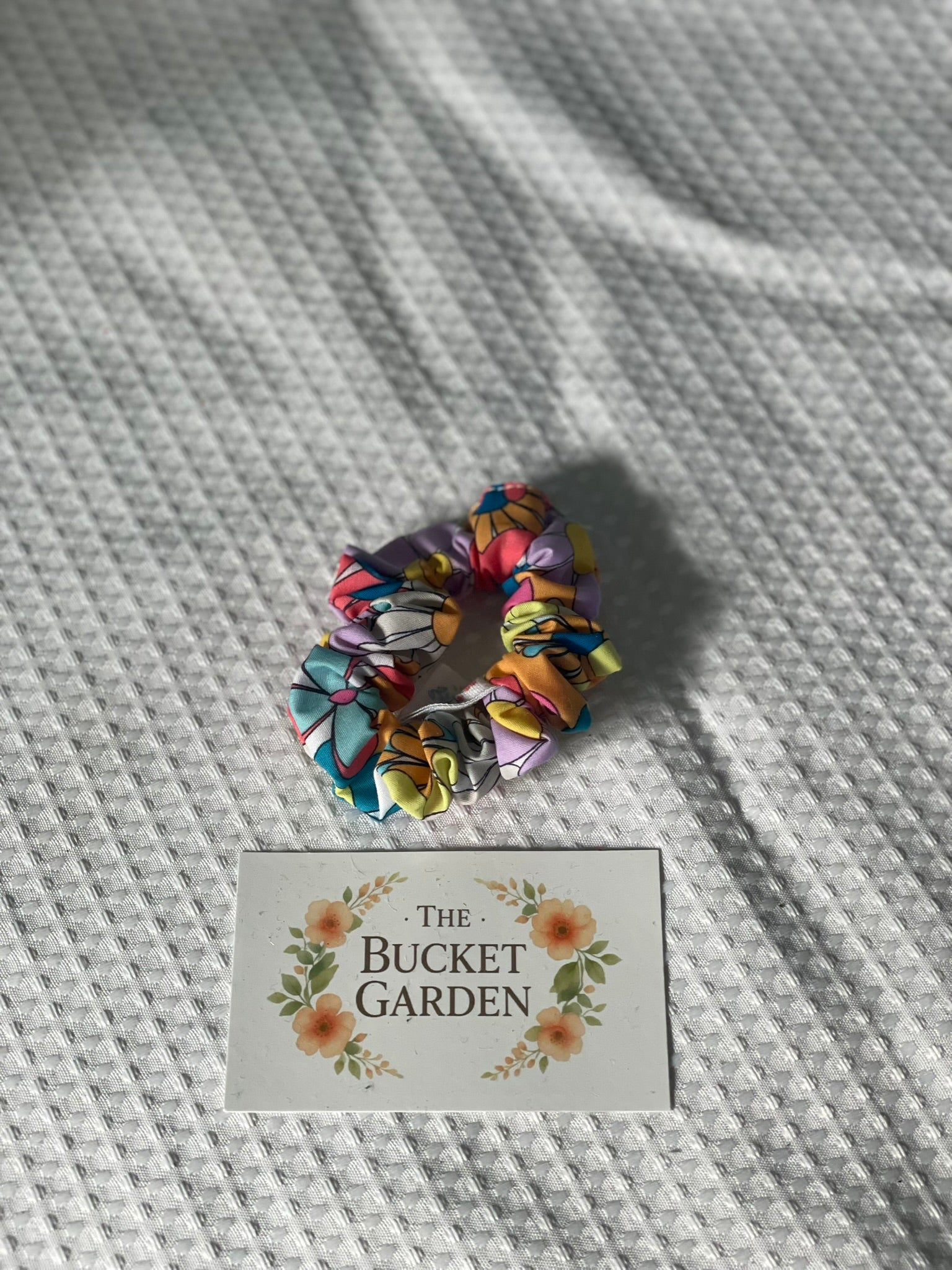 Hair Scrunchie - Regular - Daisy Floral