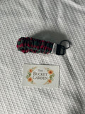 Wristlet - Scrunchie Red Tartan
