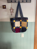 Everyday Tote Bag - Quilted Patchwork with Stars