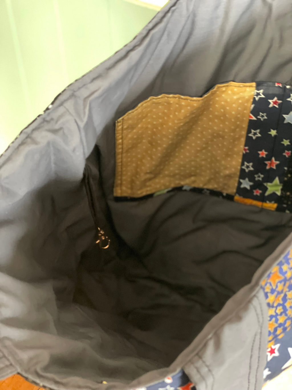 Everyday Tote Bag - Quilted Patchwork with Stars