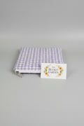 Kindle/Book Zippered Pouch - Purple Gingham - Small